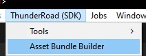 Asset Bundle Builder Menu